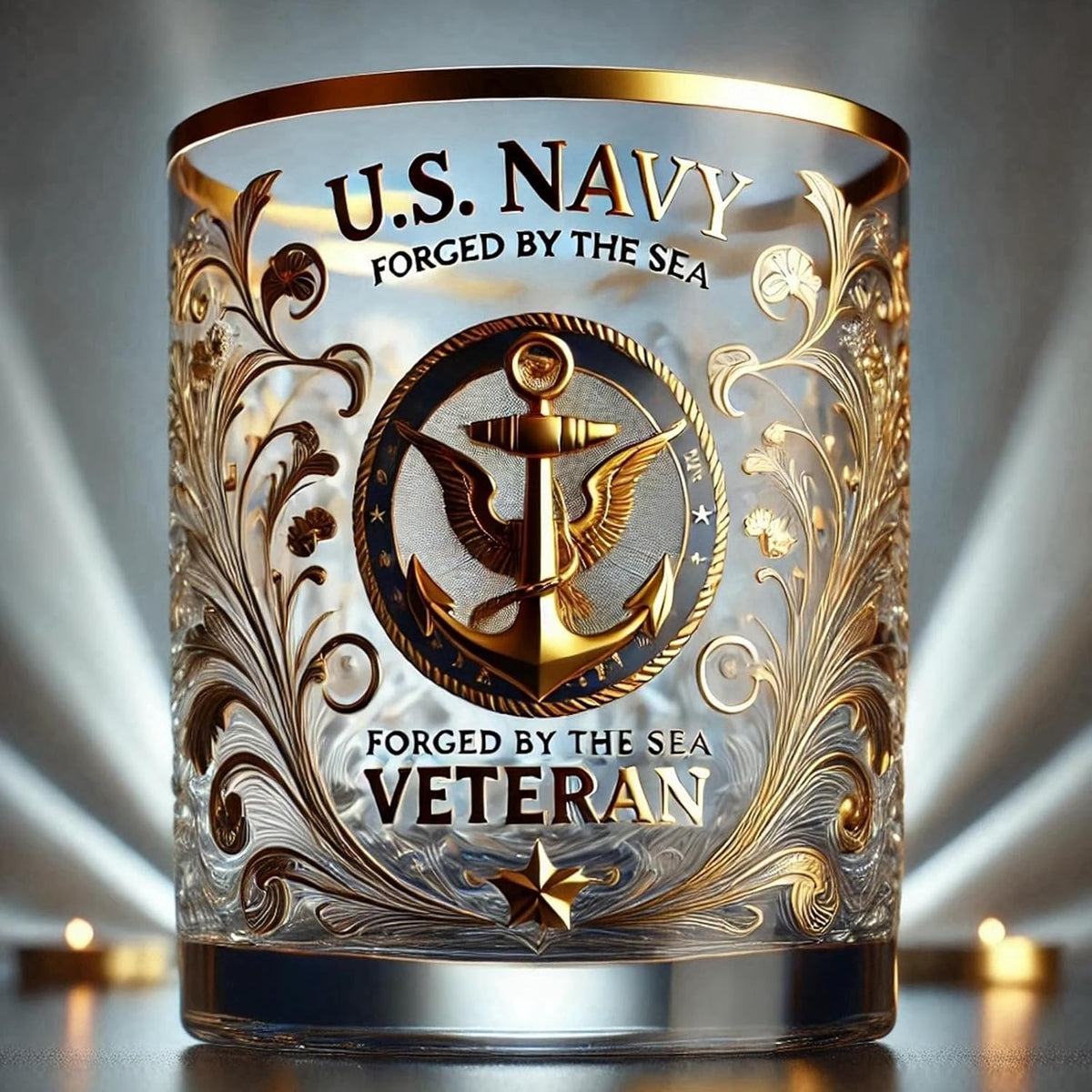 Shirem Veteran Tribute Glass